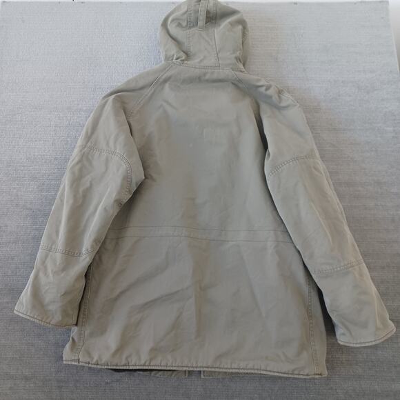 Alpha Industries N-3B Parka Jacket M Sage Green Sherpa Lined Hood Military Coat - Picture 2 of 11